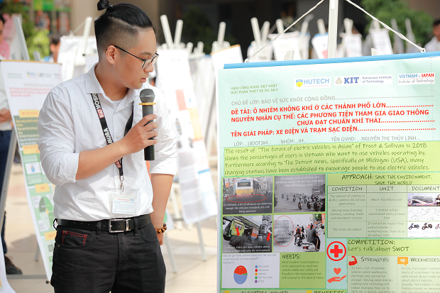 Sinh viên VJIT ra mắt các dự án “Bảo vệ sức khỏe cộng đồng” tại Phiên công bố Poster - PD2 119