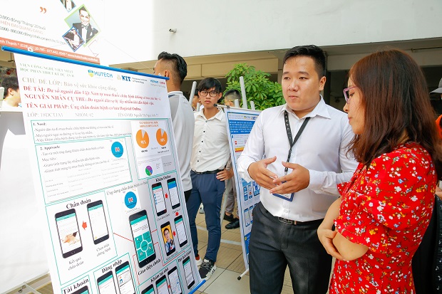 Sinh viên VJIT ra mắt các dự án “Bảo vệ sức khỏe cộng đồng” tại Phiên công bố Poster - PD2 90