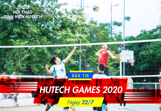 Bản tin HUTECH GAMES 2020 - Tối nay 22/7, 06 đội bóng chuyền nam tranh cặp vé Chung kết 8
