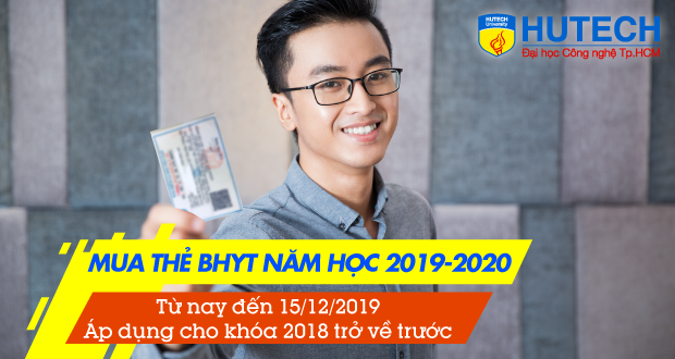 Sinh viên Khóa 2018 trở về trước có thể mua BHYT năm học 2019 - 2020 từ nay đến 15/12/2019 10