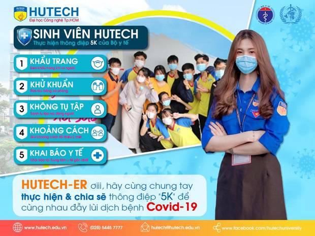 Sinh viên Khoa Dược HUTECH thực hiện poster cổ động tuyến đầu chống dịch Covid-19 93