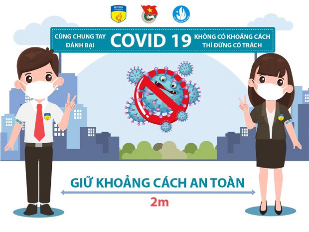 Sinh viên Khoa Dược HUTECH thực hiện poster cổ động tuyến đầu chống dịch Covid-19 186