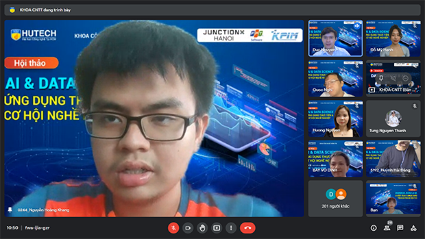 IT-ers HUTECH khám phá cơ hội thăng tiến về AI & Data Science với sự đồng hành của các chuyên gia 143