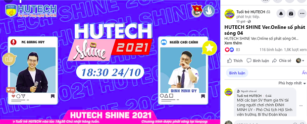Phó Chủ tich Hội “bồ câu” HUTECH giành vé tham dự Chung kết “HUTECH Shine 2021” 10