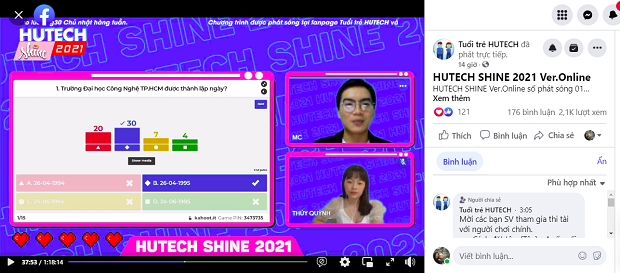 4 gương mặt đầu tiên vào Chung kết Gameshow “HUTECH Shine 2021” đã lộ diện 57