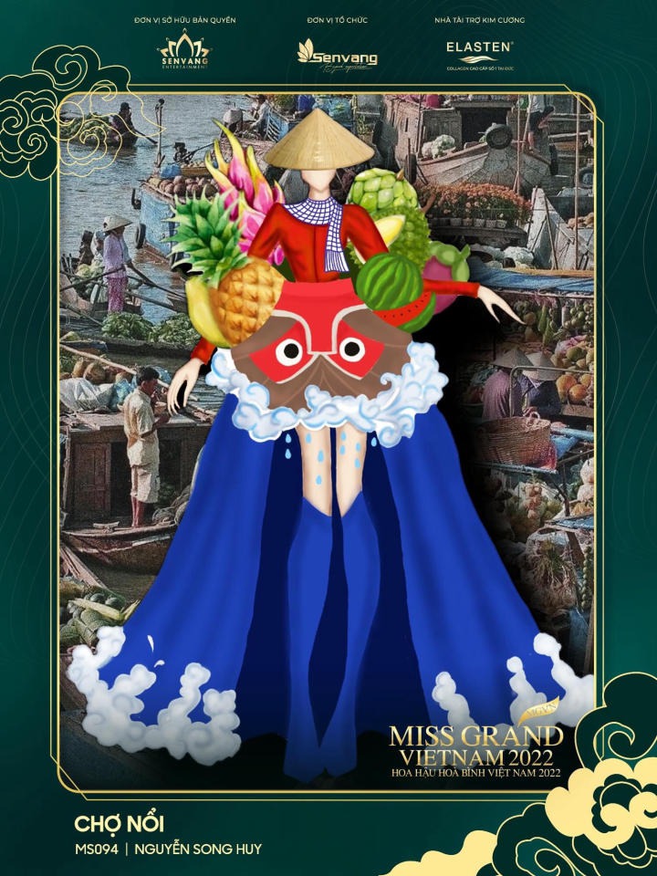 Đêm thi Trang phục Văn hóa Dân tộc Miss Grand Vietnam 2022 rạng ngời mẫu thiết kế của sinh viên HUTECH 32