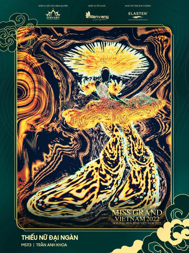 Đêm thi Trang phục Văn hóa Dân tộc Miss Grand Vietnam 2022 rạng ngời mẫu thiết kế của sinh viên HUTECH 18