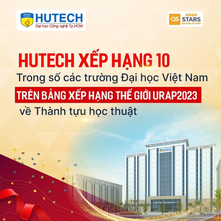 HUTECH đứng thứ 10 trong 18 Trường Đại học tại Việt Nam trên bảng xếp hạng thế giới URAP 2023 10