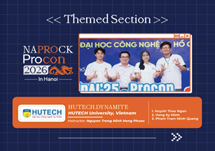 SINH VIÊN HUTECH TRANH TÀI TẠI CUỘC THI LẬP TRÌNH QUỐC TẾ NAPROCK PROCON 2026 55