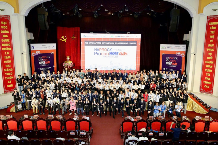 SINH VIÊN HUTECH TRANH TÀI TẠI CUỘC THI LẬP TRÌNH QUỐC TẾ NAPROCK PROCON 2026 18
