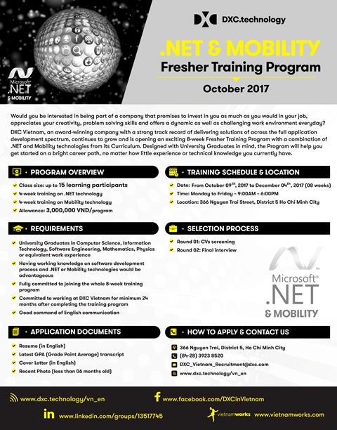 DXC Việt Nam (CSC Việt Nam) Tuyển Dụng Fresher Program 4