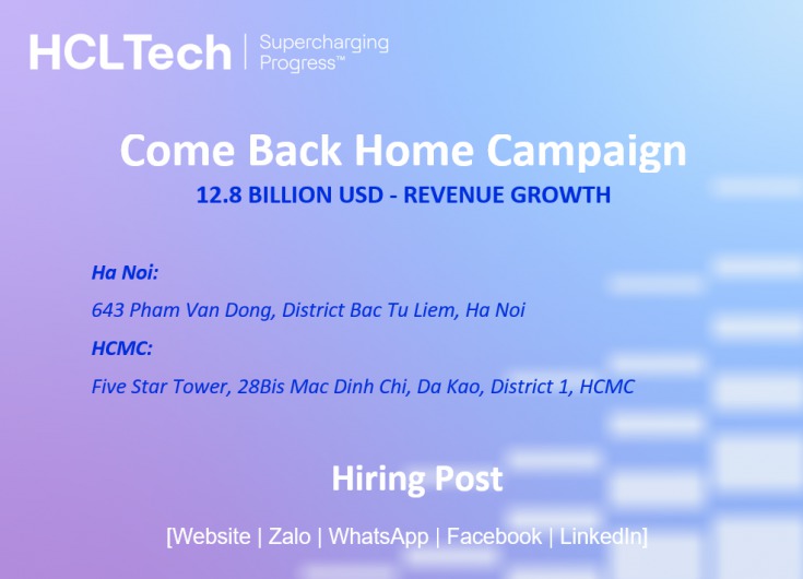 HCL Come Back Home Campaign 6