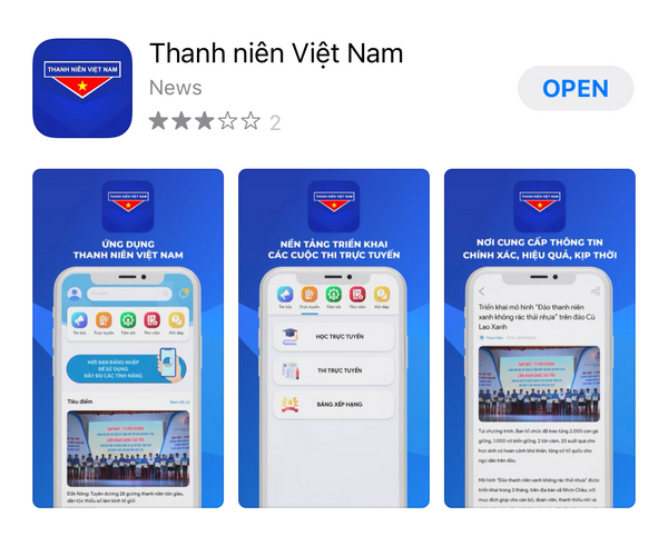 Thông báo thay thế sổ Đoàn viên bằng app Thanh niên Việt Nam 21