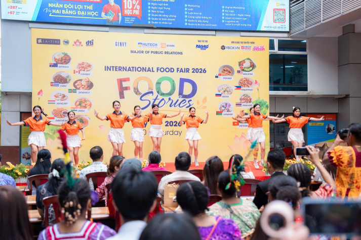 FOOD STORIES - NGÀY HỘI VĂN HÓA ẨM THỰC QUỐC TẾ 2026 LAN TỎA TINH THẦN HỘI NHẬP TẠI HUTECH 52