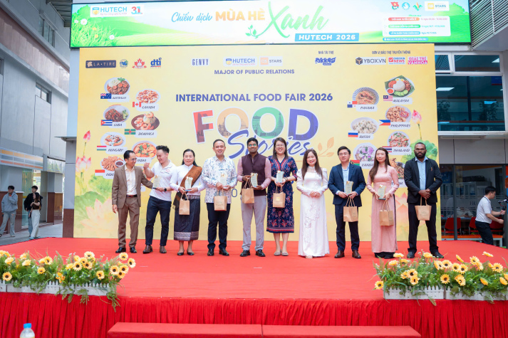 FOOD STORIES - NGÀY HỘI VĂN HÓA ẨM THỰC QUỐC TẾ 2026 LAN TỎA TINH THẦN HỘI NHẬP TẠI HUTECH 42