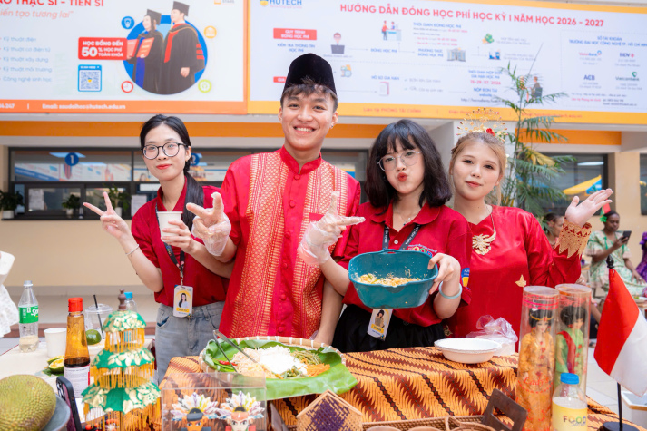 FOOD STORIES - NGÀY HỘI VĂN HÓA ẨM THỰC QUỐC TẾ 2026 LAN TỎA TINH THẦN HỘI NHẬP TẠI HUTECH 62