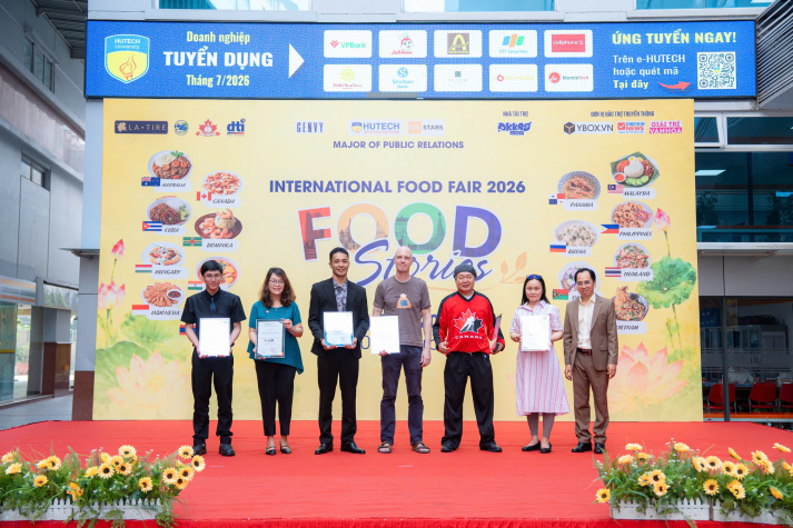FOOD STORIES - NGÀY HỘI VĂN HÓA ẨM THỰC QUỐC TẾ 2026 LAN TỎA TINH THẦN HỘI NHẬP TẠI HUTECH 43