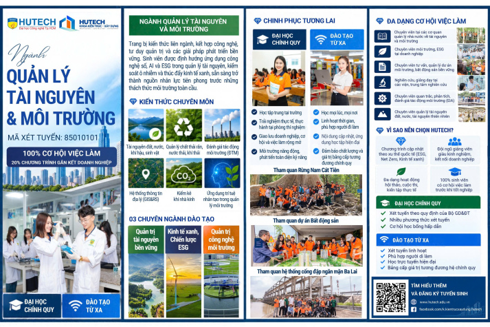 Đại học - Quản lý tài nguyên và môi trường - Tổng quan 13
