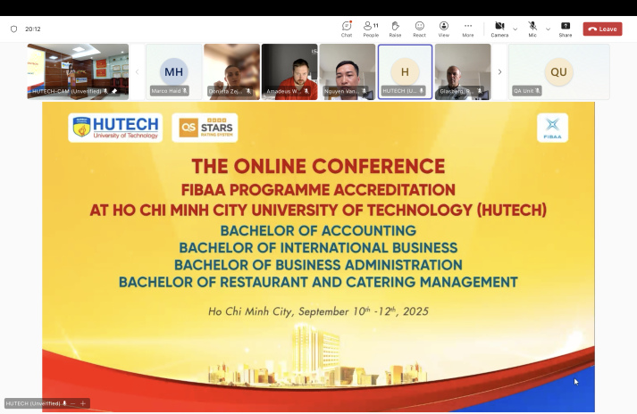 Khoa Quản trị Kinh doanh – HUTECH hoàn thành chương trình đánh giá chất lượng theo tiêu chuẩn quốc tế FIBAA 11