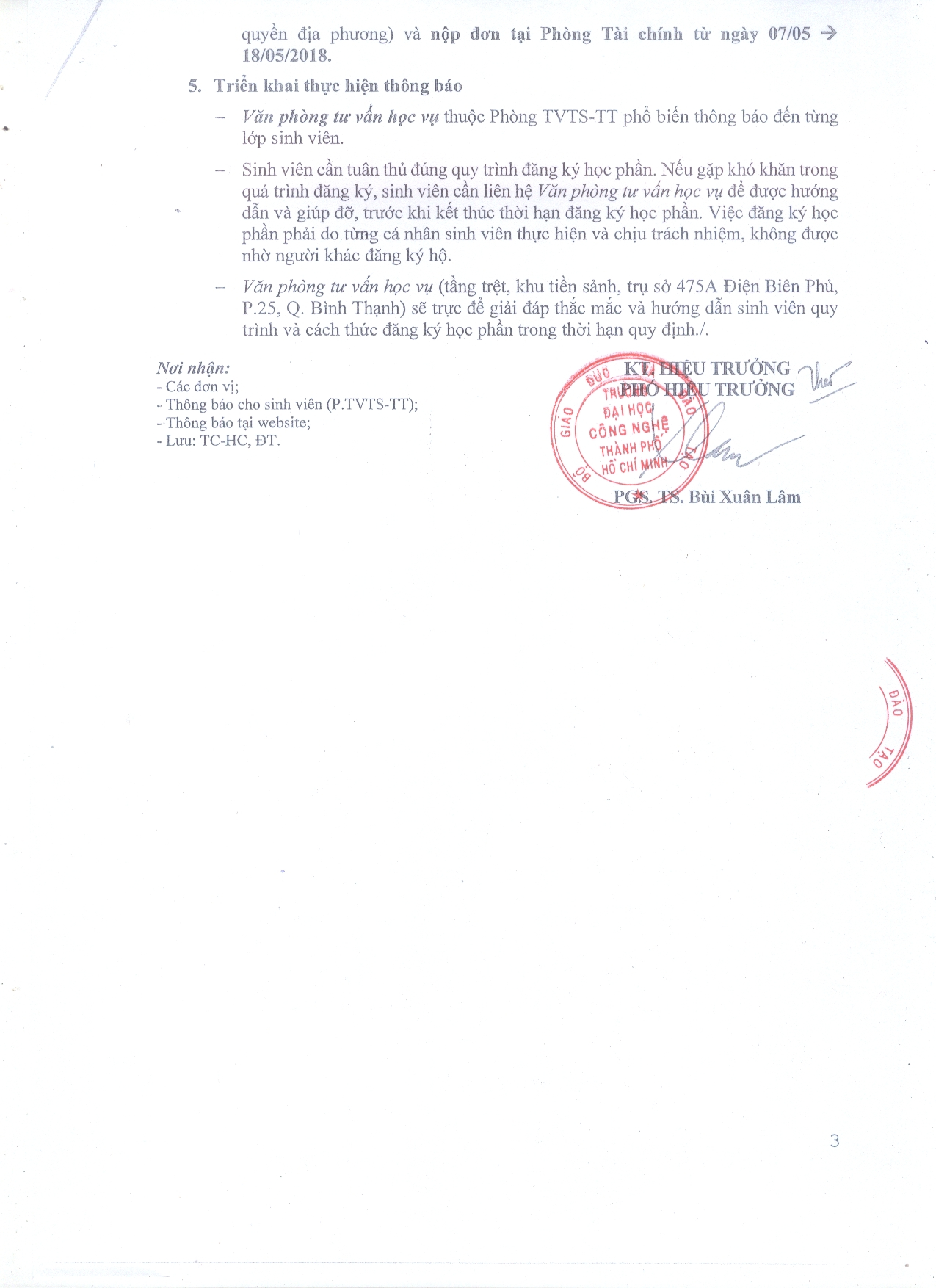 TB vv đăng ký học phần và đóng học phí HK hè NH 17-18 đối với SV ĐH,CĐ chính quy 5