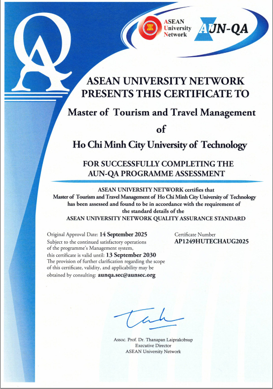 HUTECH khẳng định chất lượng đào tạo với các chương trình đạt chuẩn AUN-QA, MOET và FIBAA 32