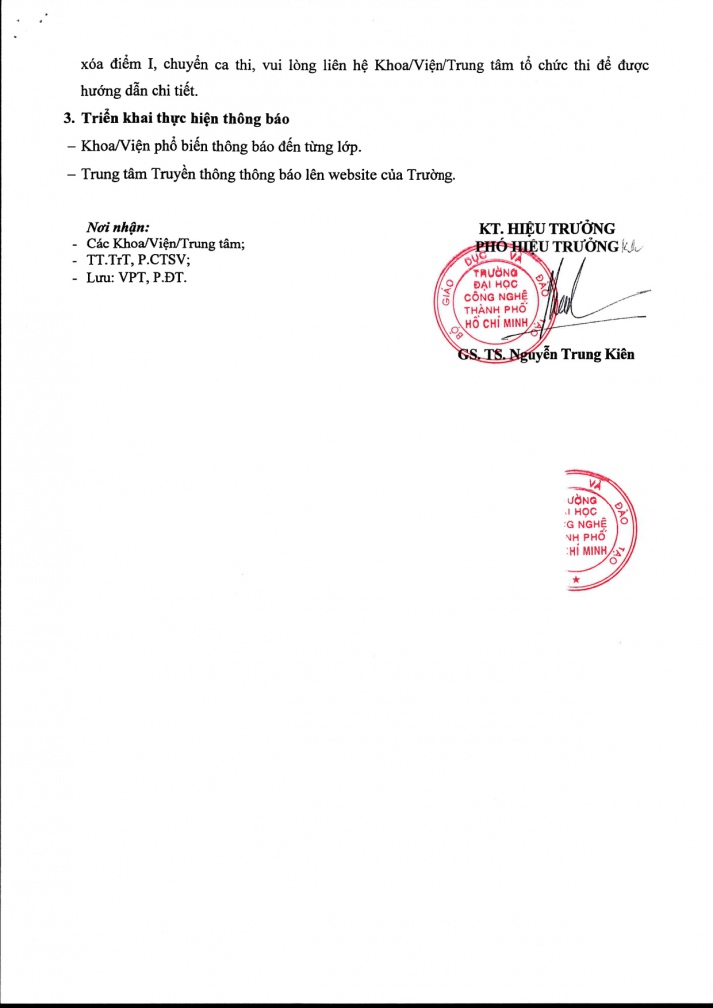 Thông báo lịch thi Học kỳ 2 đợt B, Học kỳ phụ - Học kỳ 2 năm học 2023 - 2024 đối với sinh viên Đại học chính quy, Đại học Liên thông, Đại học Văn bằng 2 3