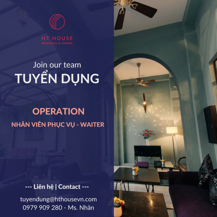 Cơ hội làm việc và thực tập tại HT HOUSE 2