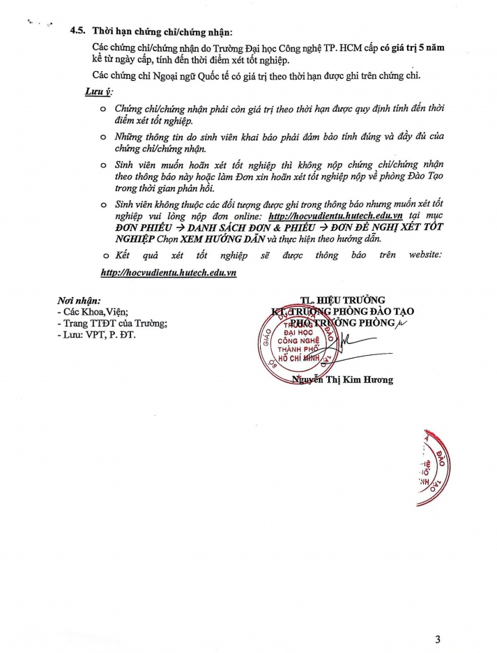 Thông báo về việc thời gian nộp online các chứng chỉ điều kiện ngoại ngữ, tin học đối với sinh viên Đại học chính quy, Cao đẳng chính quy_Khóa 2020 6