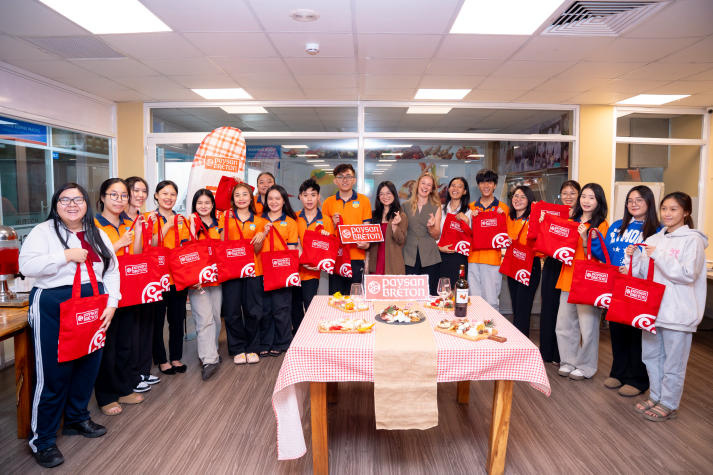 HUTECH Tourism and Hospitality Management students explore the art of cheese with experts from Paysan Breton 136