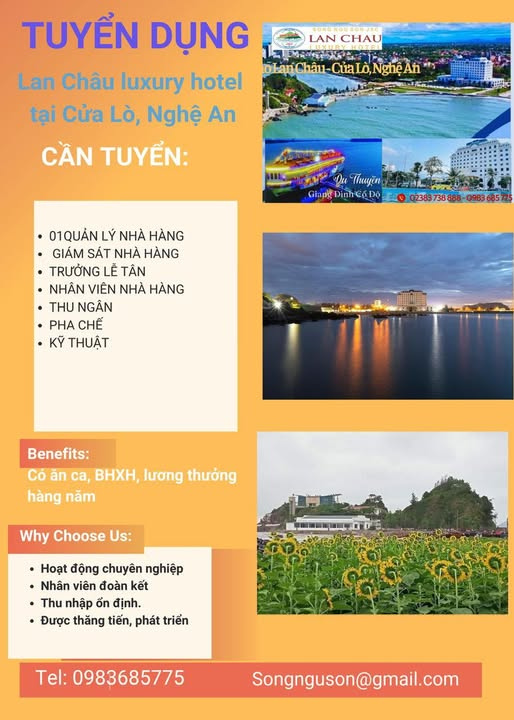 Cơ hội thực tập và làm việc tại LAN CHÂU LUXURY HOTEL 2