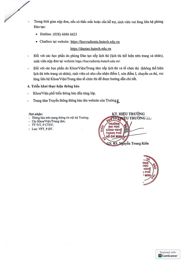 TB về Lịch thi học kỳ 1 - Đợt A năm học 2026-2027 3