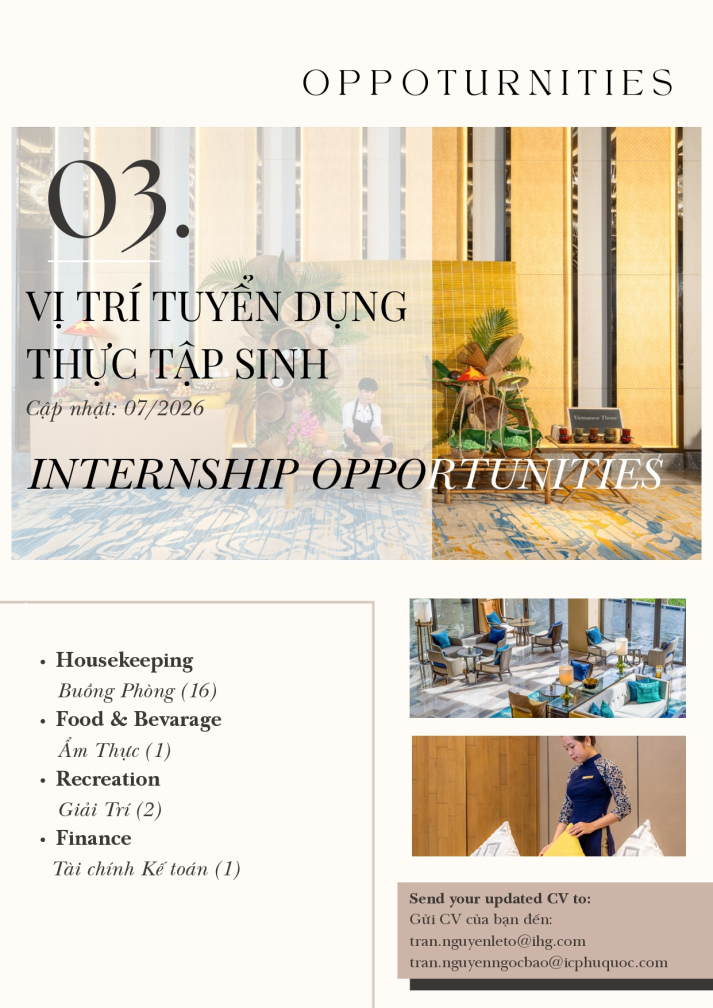 Internship Opportunities at InterContinental Phu Quoc Long Beach Resort 8
