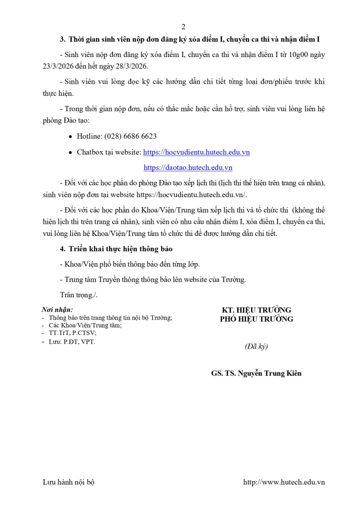 Thông báo lịch thi HK2A năm học 2025-2026 3