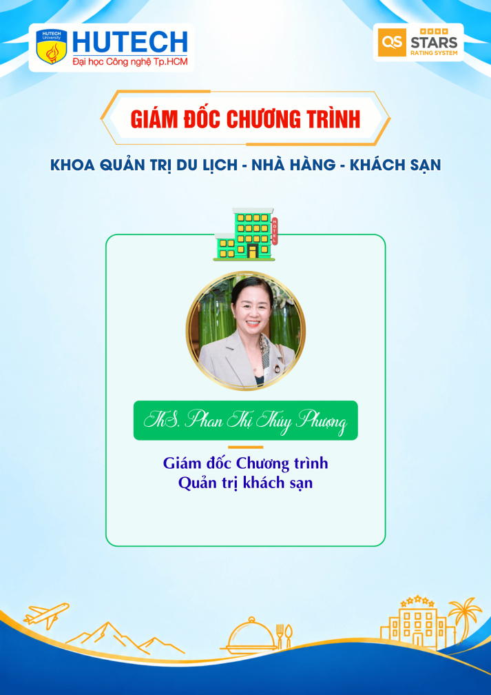 Giám đốc chương trình đào tạo Khoa Quản trị Du lịch - Nhà hàng - Khách sạn 5