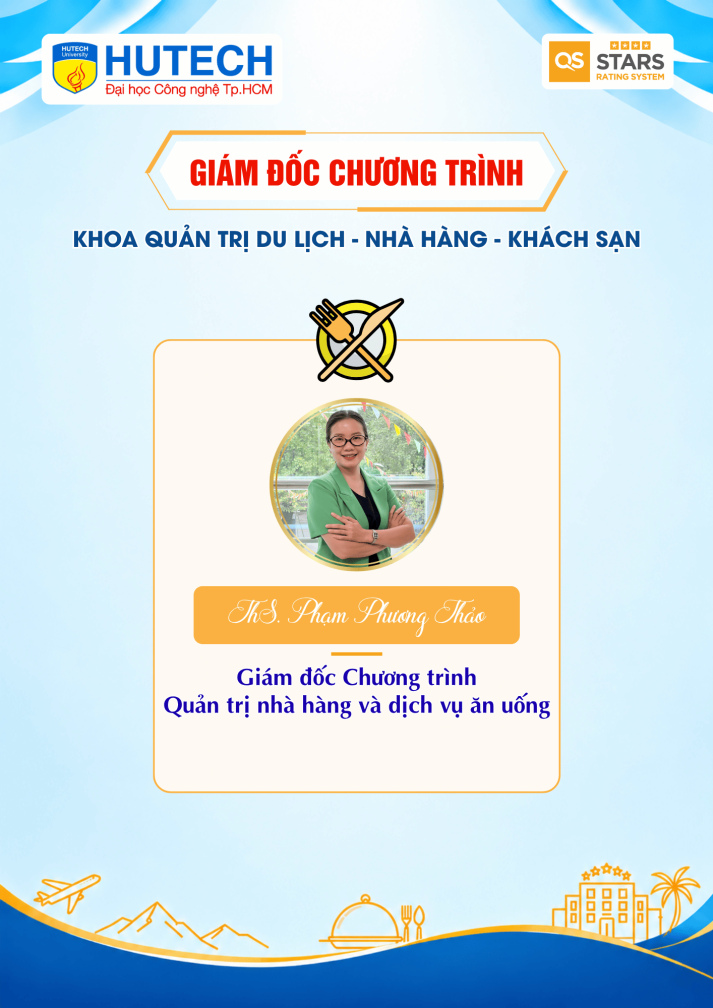 Giám đốc chương trình đào tạo Khoa Quản trị Du lịch - Nhà hàng - Khách sạn 3