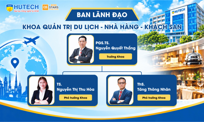 Ban Lãnh đạo Khoa Quản trị Du lịch - Nhà hàng - Khách sạn 3
