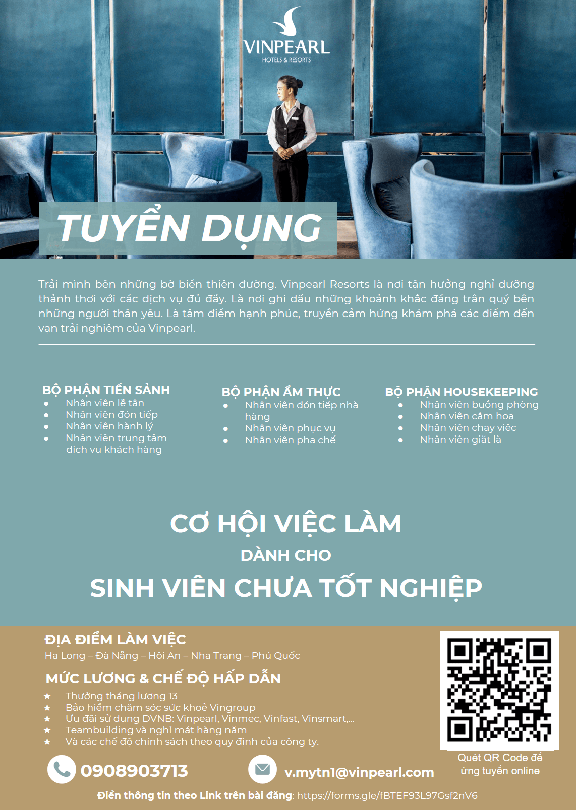 THÔNG TIN TUYỂN DỤNG CỦA VINPEARL 6