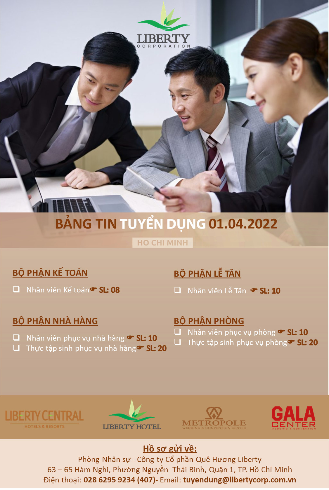 THÔNG TIN TUYỂN DỤNG CỦA LIBERTY 2