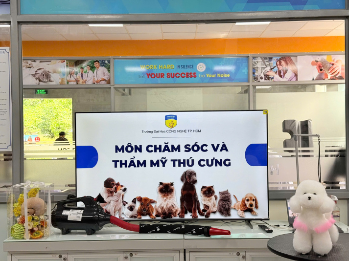 Sức hút của môn học “Chăm sóc và Thẩm mỹ thú cưng” – Bước đi mới tại Khoa Thú y  HUTECH 6
