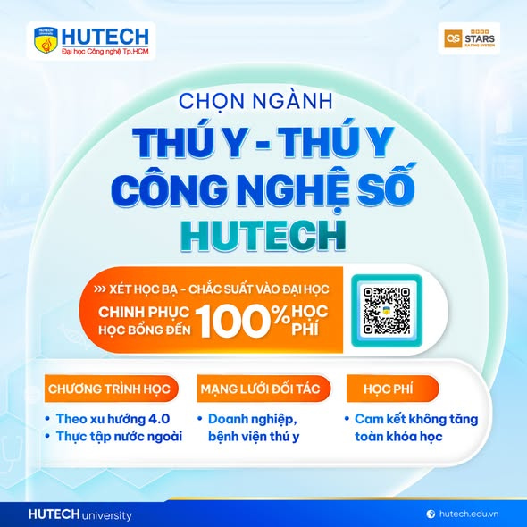 Ngành Thú y HUTECH 2026: Khi Bác sĩ Thú y trở thành "chiến binh AI" của nông nghiệp hiện đại 70