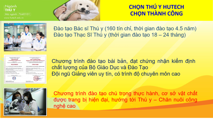 GIỚI THIỆU KHOA THÚ Y - TRƯỜNG ĐẠI HỌC CÔNG NGHỆ TPHCM 10