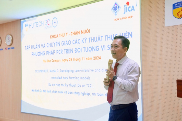 KHOA THÚ Y - CHĂN NUÔI  PHỐI HỢP CÙNG TRƯỜNG ĐẠI HỌC CẦN THƠ VÀ CƠ QUAN HỢP TÁC QUỐC TẾ NHẬT BẢN (JICA) TỔ CHỨC TẬP HUẤN VÀ CHUYỂN GIAO CÁC KỸ THUẬT THỰC HIỆN PHƯƠNG PHÁP PCR TRÊN ĐỐI TƯỢNG VI SINH 46