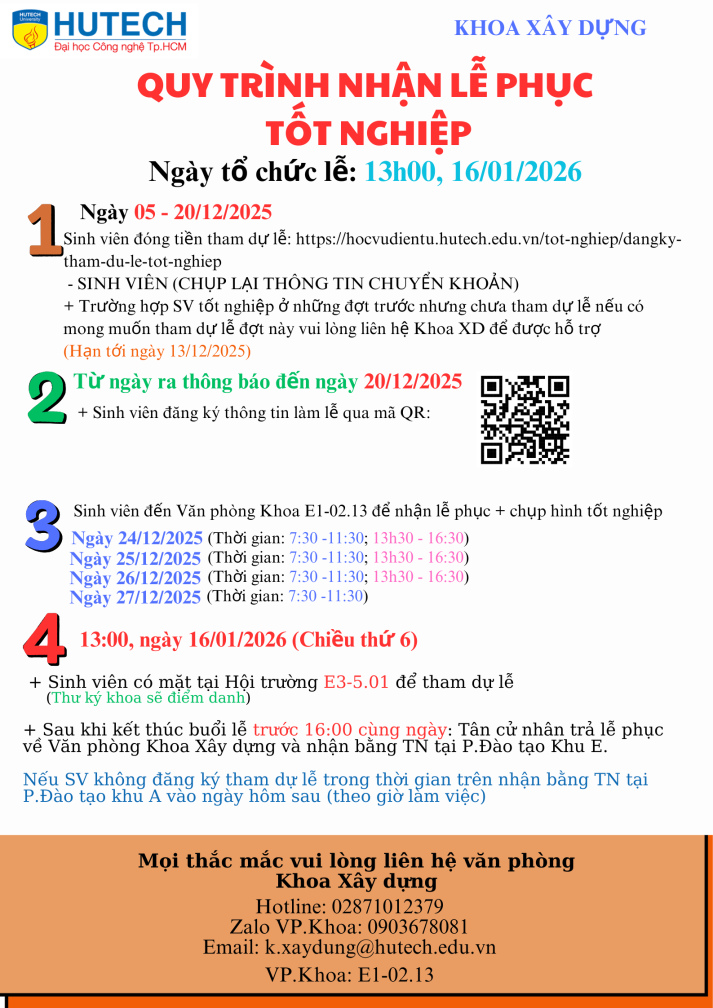 QUY TRÌNH ĐĂNG KÝ THAM DỰ LỄ TỐT NGHIỆP NGÀY 16/01/2026 14