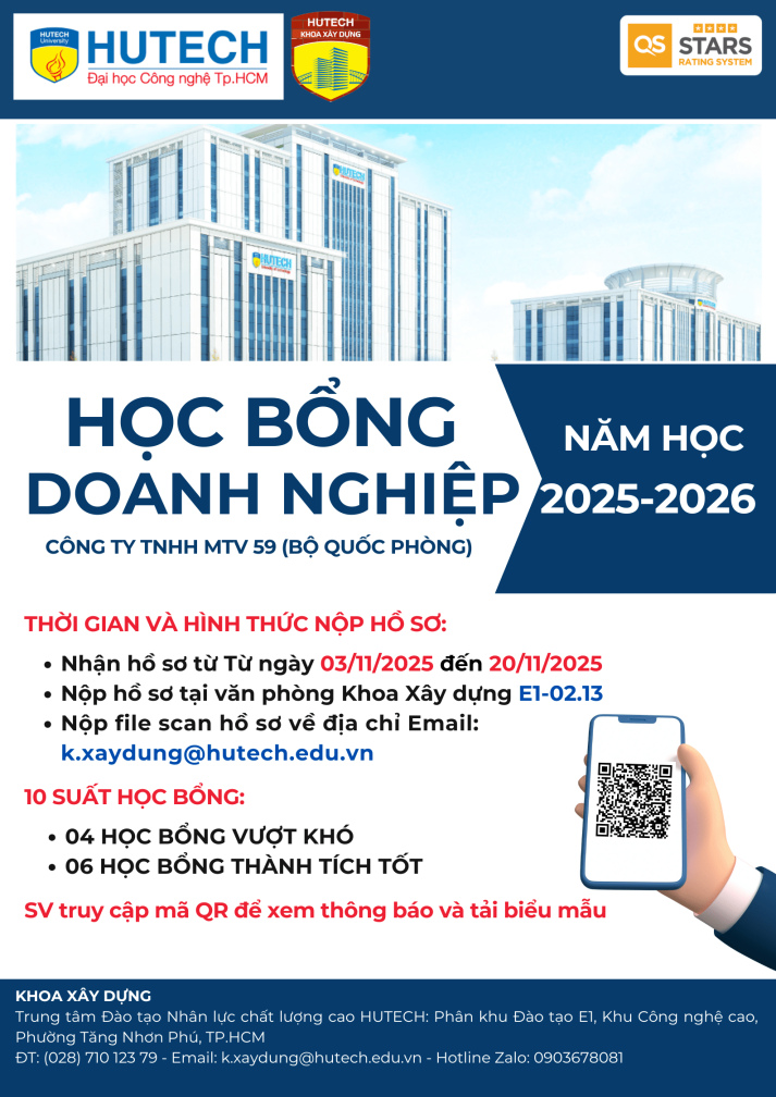 HỌC BỔNG DOANH NGHIỆP DÀNH CHO SINH VIÊN KHOA XÂY DỰNG NĂM HỌC 2025-2026 4