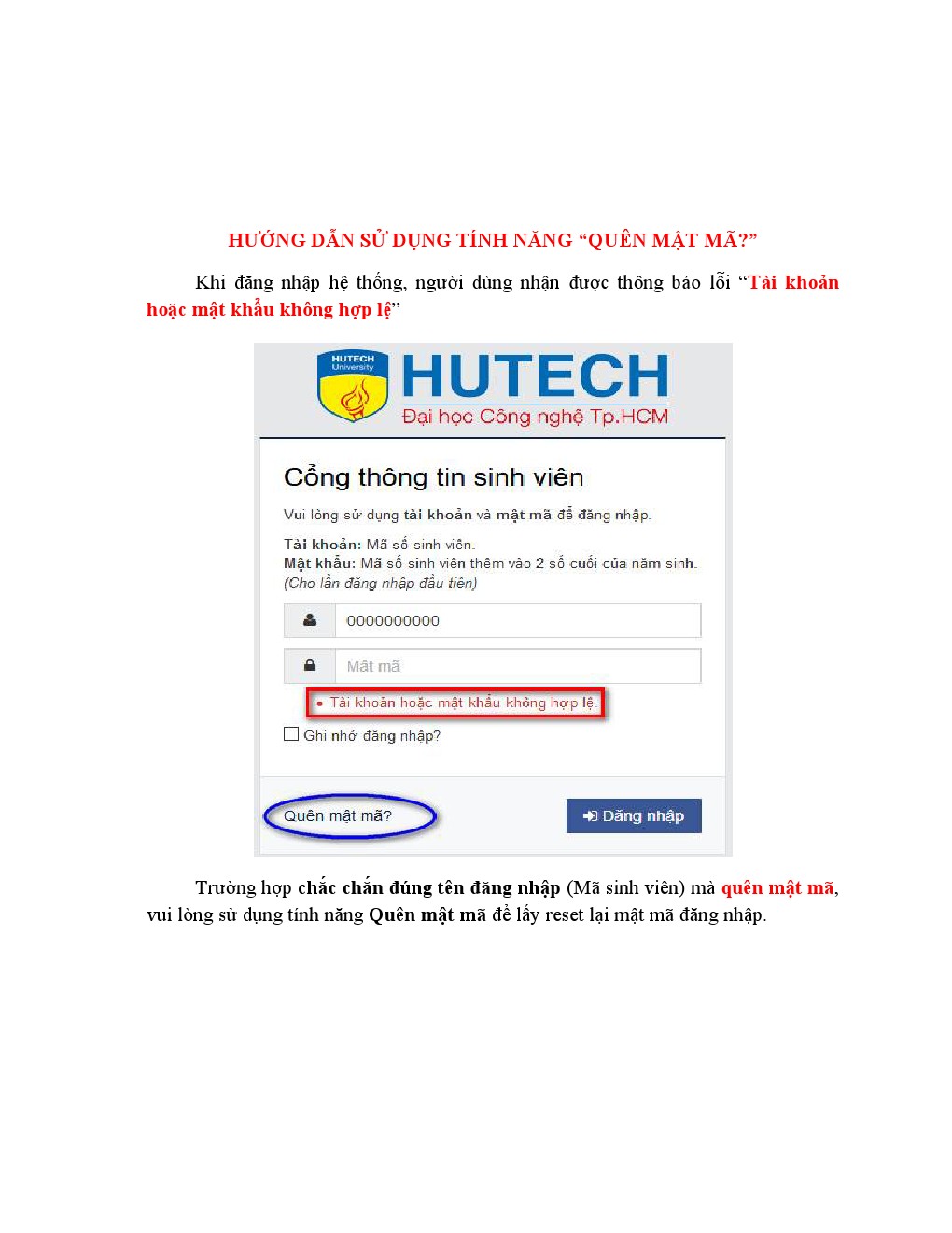 Thông báo 21/TB-CTSV v/v sử dụng tài khoản chung daotao.hutech.edu.vn và sinhvien.hutech.edu.vn 3