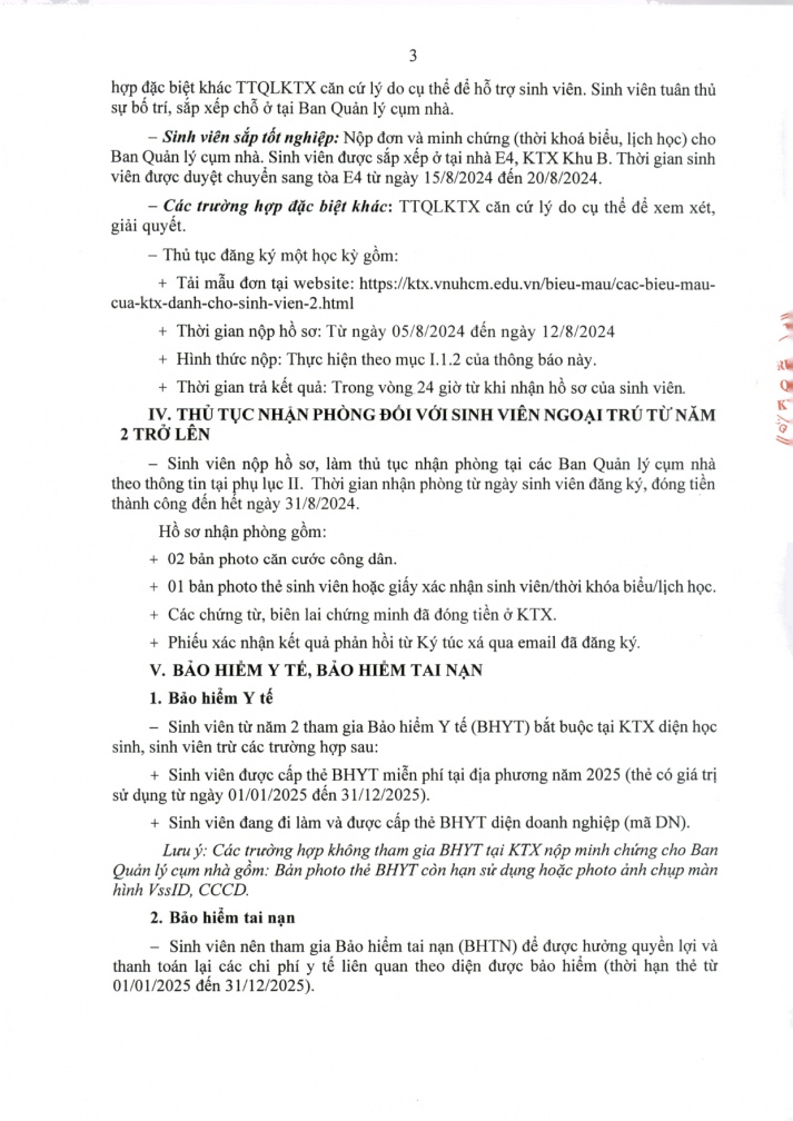 620/TB-TTQLKTX về việc đăng ký ở Ký túc xá đối với sinh viên đang nội trú và sinh viên ngoại trú từ năm 2 trở lên thuộc ĐHQG-HCM năm học 2024-2025 4