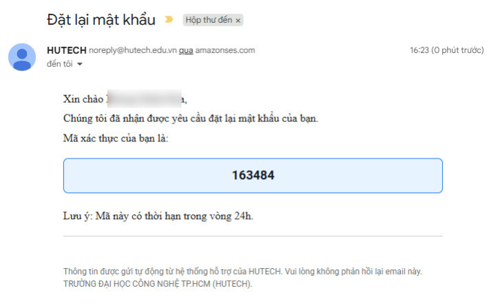 Hướng dẫn đặt lại mật khẩu qua email 30