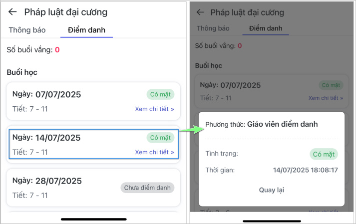 Hướng dẫn sử dụng phần mềm điểm danh sinh viên 173