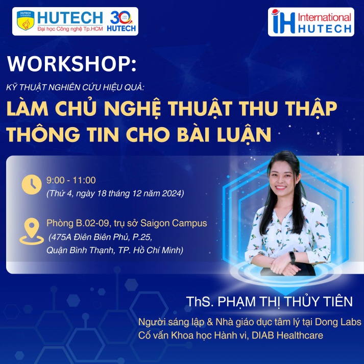 WORKSHOP: FROM SEARCH TO SUCCESS: INSIGHTS INTO ACADEMIC RESEARCH SKILLS ( KỸ THUẬT NGHIÊN CỨU THÔNG TIN HIỆU QUẢ - LÀM CHỦ NGHỆ THUẬT THU THẬP THÔNG TIN CHO BÀI LUẬN) 13