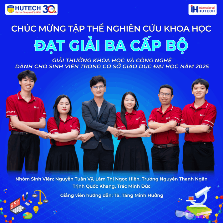 Sinh viên I-HUTECH ghi dấu ấn nổi bật tại các cuộc thi nghiên cứu khoa học và học thuật toàn quốc 16